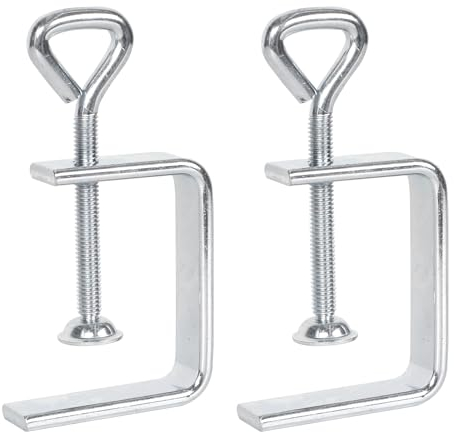 Zimoer Abrazaderas en C, 2 Piezas Sargentos C Metalica Abrazadera de Tornillo Pequeños, Sargentos Carpintero Ajustables Sargentos de Apriete para Carpintería, Montaje, Soldadura y Proyectos Domésticos
