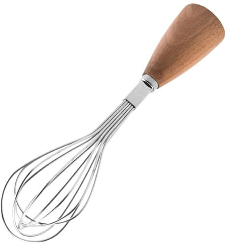 Jicyor Whisk, fouet vertical, fouet en acier inoxydable avec poignée robuste et confortable, mini-fouet pour mélanger, fouetter, faire mousser et remuer