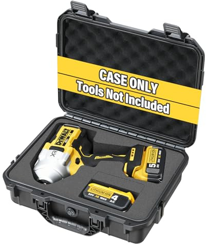 LOTOCASE Koffer für Dewalt Schlag- und Drehmomentschlüssel – wasserdichter harter Werkzeugkoffer für Dewalt Atomic 20V Max 2/1 3/4 3/8 Zoll