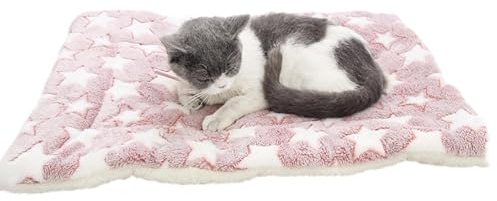 Hundsängöverdrag, lugnande täcke för katt Mysigt lugnande katttäcke | Mysigt katttäcke med söta tassavtryck, tvättbart och mjukt lugnande katttäcke för innekatter, valpar, husdjur