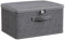 Scatola richiudibile pieghevole con coperchio, organizer pieghevole con chiusura a combinazione, per armadio o sotto il letto, grigio (30 x 20 x 14 cm)