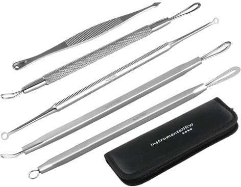 InstrumenteNrw Hautpflege-Tool Set Komedonenquetscher Mitesserentferner