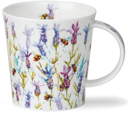 Dunoon Benmore Busy Bees Lavendar Fine Bone China 0.75 Litre Jumbo Mug