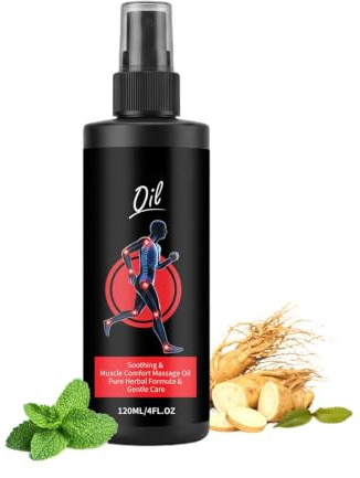 Ledspray Snabblindrande Växtbaserad Fettfri Långvarig Lösning | 120ml Spray För Knä Leder Kropp Muskler Används för Ländrygg, Rygg, Nacke, Fötter, Ben, Anklar, , Kontor, Resa och