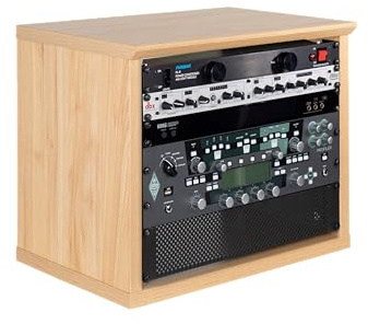 Gator Frameworks Elite Series Furniture Desktop 8U Studio Rack MPL, maple finish (GFW-ELITERK-8U-MPL)