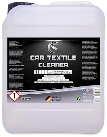 Car Sense Car Textile Cleaner - Polsterreinigung für Autoinnenraum [2500ml] - Autositz Reiniger, Fleckenentferner, Autopolsterreinigungsmittel hochwirksam & materialschonend