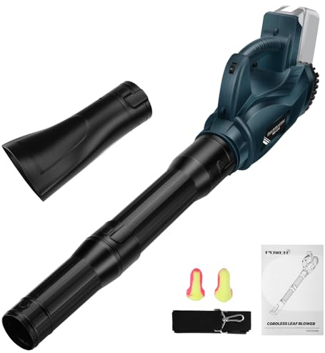Schnurloser Laubbläser Kompatibel Mit Bosch Professional 18V System Akku GBA/CORE/ProCORE/AMPShare 18V, 6 Geschwindigkeiten Elektrischer Laubbläser Bürstenlosem, Für Rasenpflege, Garten