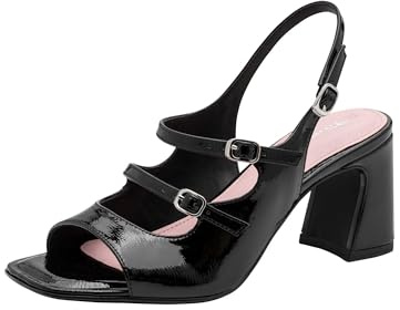 Tamaris Donna sandalo con tacco a blocco nero 42 EU