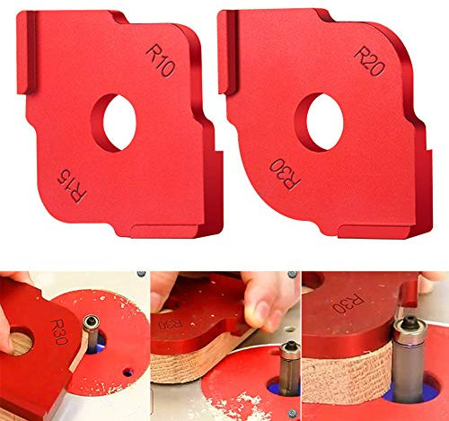 Lot de 2 calibres d'angle en alliage d'aluminium pour table de charpentier