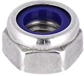 Sicherungsmuttern M8 100 Stück DIN 985 Edelstahlmuttern Stoppmuttern Klemmmuttern selbstsichernde Sechskantmuttern niedrige Form