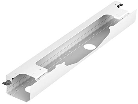 Pasacables Horizontal JUNKER Bandeja portacables Blanca 768 x 94 mm para Escritorios