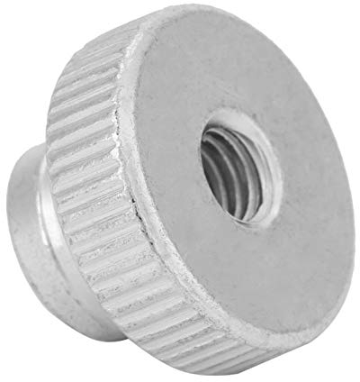 GB806 Écrou de pouce moleté de Type haut écrou de poignée moleté en acier au carbone M3 M4 M5 M6 M8 M10(M6（5pcs）)