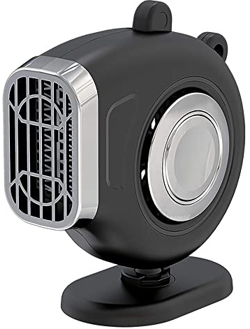 S SUMEX Ventilador Calentador de Coche Portátil 12V 150W Doble Uso Calentador Vehículo y Desempaña Parabrisas Base Giratoria 360º