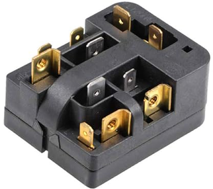 Relè di avviamento PTC per frigorifero a 3 pin, protezione da sovraccarico termico universale, accessori per congelatori e mini frigoriferi (1 pezzo)