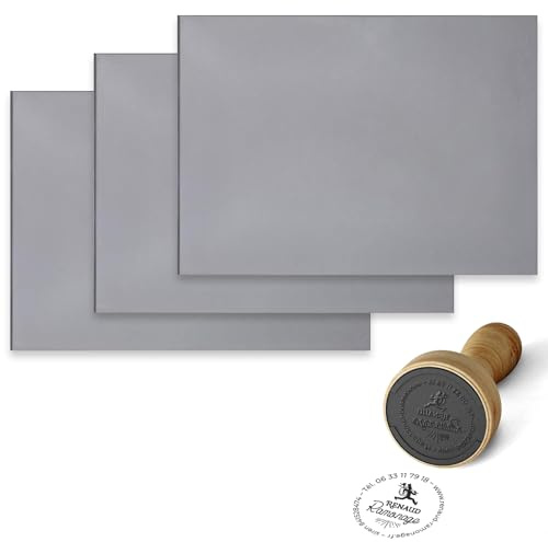 3 stycken gummistämplar, lasergummistämplar, A4-stämplar, för graveringsmaskin, 297 x 210 x 2,3 mm