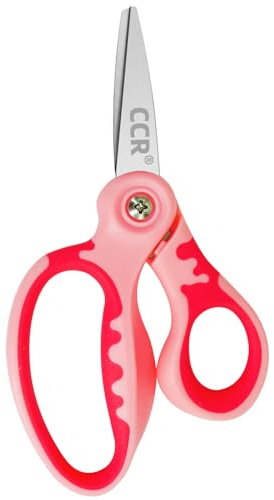 CCR Forbici Bambini per Mancini, 13,2 cm Forbici Scuola, Impugnatura Ergonomica, Adatte per Scuola, Casa, 1 Pezzo
