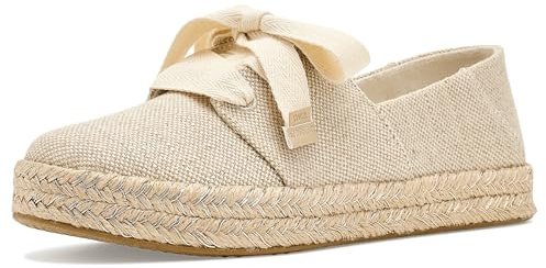 TOMS Women's Carolina Lace-Up Gold, 8 Medium