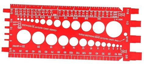 Misuratore Di Filettatura Del Dado E Bullone, Strumento Vita Filettatura,Misuratore Di Misura | Mano Multifunzionale Per I Professionisti Amatoriali Fai Da Te,