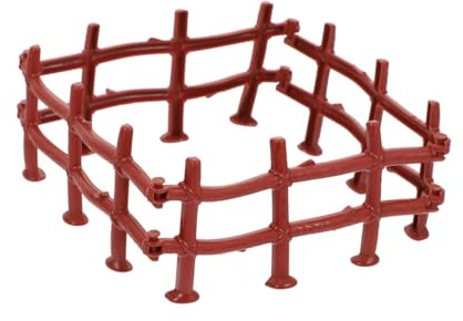 IWOWHERO Set 50 Pezzi Pannelli Recinzione da Giardino in Miniatura 10 Cm, Accessori per Recinzione Agricola Fai da Te, Decorazione per Esterni e Giocattolo Creativo
