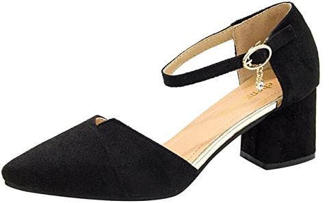 Sandale Femme Ete Chic Rose À Lanières Talon Carre 39 - Claquette Femme | Et Jolie Bout Pointu Bloc Remonte Chaussure Velour Doux Sandales Talon Mariage Détente Chaussures Orthopedique