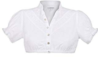Stockerpoint Traditionell blus för kvinnor, Vit (vit vit), 40
