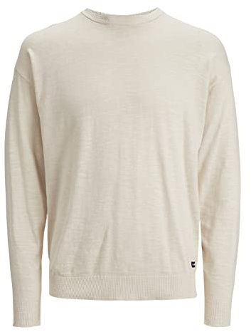 JACK & JONES herr Jcoenergy Oversized Stickad Crew Neck Stickad tröja