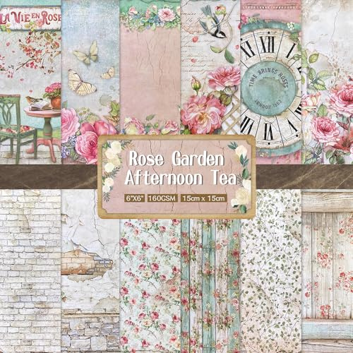 6x6 Cardstock Single Sided Scrapbooking,Craft Decorative Scrap Book Paper