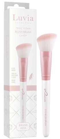 Professioneller Make-up Pinsel Luvia, Blush Schminkpinsel, Bronzer Pinsel, angeschrägter Puder Pinsel, veganer Kosmetikpinsel, 213 // Blush Brush - Candy