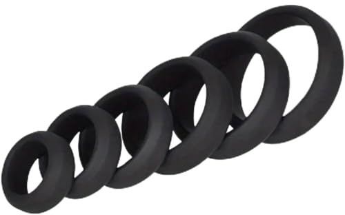 stoqucel 6 Cọ ck Rngs par Mẹn anneaux en silicone retardés