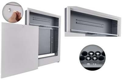 MD Technic Verteilerschrank Unterputz mit Steuerleiste Hutschiene für die Fußbodenheizung (840 mm (bis 12 Heizkreise))