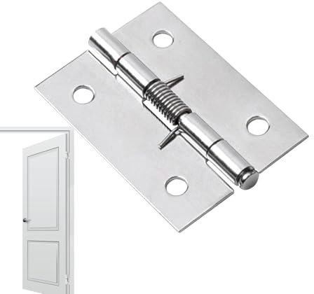 Bisagras de puerta de cierre automático, bisagra de puerta de muelle, cierrapuertas con bisagra de resorte | Bisagras de acero inoxidable para puertas, fuerte capacidad de carga, cierrapuertas