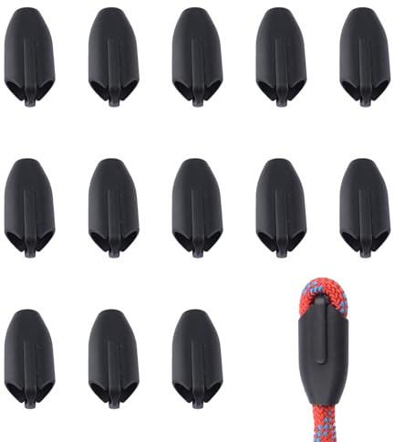 INCREWAY 20 st återanvändbart repklämma plastrep anslutningsklämma lämplig för nylonrep eller flätade rep (håldiameter 10 mm)