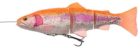Savage Gear 4D Line Thru Trout - Gummiforelle Gummifisch, Farbe:Golden Albino, Länge/Gewicht/Schwimmverhalten:15cm / 35g / langsam sinkend