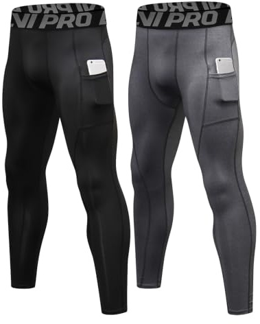 LNJLVI Leggings Sport pour Hommes Base Layers Running Fitness Pantalon de Compression