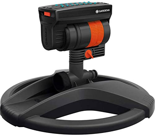 Set de aspersor Oscilante Aquazoom compact Adaptable a jardines de 9 a 216M2 Alcance de ancho hasta 12 metros y de largo hasta 16 metros Alcance de largo y ancho regulable Display con 16 unidades