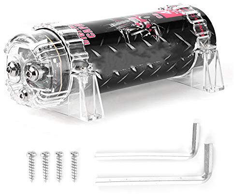 KIMISS Car Audio Amplifier Capacitors 4 Power Capacitor Digital Power Capacitor LED Voltage Display Powering Cap Car Audio Amplifier Power-Distribution Kits