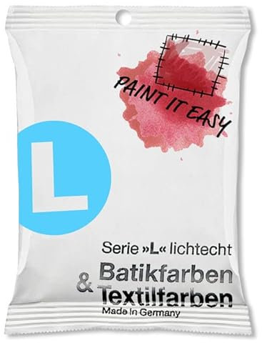 NEU PAINT IT EASY Batikfarbe/Färbefarbe Pulver, 10 g, Hellblau