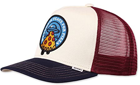 Djinns - Food Peace Pizza (fossil) - Trucker Cap Meshcap Hat Kappe Mütze Caps, Einheitsgröße