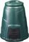 Oipps Invopak - Compostiera da giardino in plastica riciclata, 220 l, con portello e coperchio antivento, pronta all'uso, verde