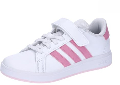 adidas Grand Court 2.0 Shoes Children, Zapatillas Unisex niños, Cloud White Bliss Pink Clear Pink, 32 EU
