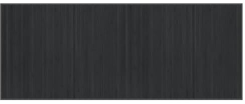 vidaXL Teppich, Bambusteppich Rechteckig, Bambusmatte rutschfest für Wohnzimmer, Läufer Küchenteppich Flurteppich, Modern, Grau 80x200cm Bambus