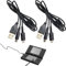 Eophmi 2-in-1 Charger Cable for Nintendo Ds Lite, 2pcs Universal Usb Charging Cable Lead wire Cord Cable for Ds Lite, 3DS, New 3DS XL, 2DS, DSI & More - Simultaneous Play & Charge - Durable (Black)