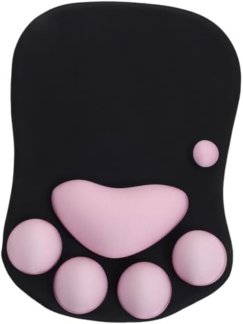 SAFIGLE Ergonomic Mouse Wrist Rest Pad with Non-skid Silicone Base Comfortable Wrist Support for Gaming and Office Desk Setup Accessories Lightweight and Portable Mouse Arm Rest for Laptop