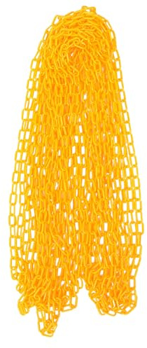 NUOBESTY 5m Chaîne De Sécurité Plastique Jaune Pour Contrôle Des Foules Délimitation De Zones