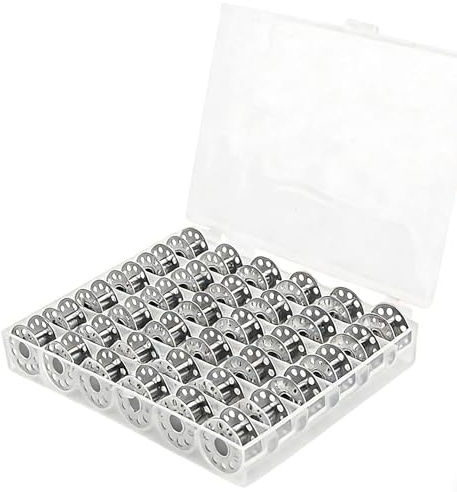 Ruvan Caja De Bobinas Para Máquina De Coser, Organizador Costura, 36 Compartimentos, Canillas Vacías Carrete Bobina Metal Para Máquina De Coser Con