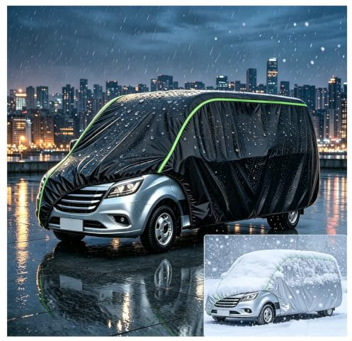 Bache Voiture Exterieur pour Peugeot Boxer (X250) L2H2 2006-2014 Housse Voiture Hiver Custom ImperméAble All Weather Anti-UV Sun Snow Dust Nero