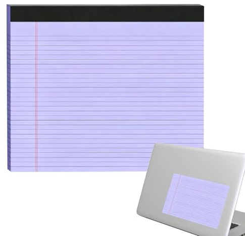 Kollegieblock 24x27 cm perforerat linjerat papper