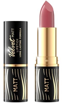 Eveline Cosmetics Velvet Matt Lippenstift Nr. 501 - Lang anhaltender Matt-Effekt mit Candelillawachs und Vitamin E