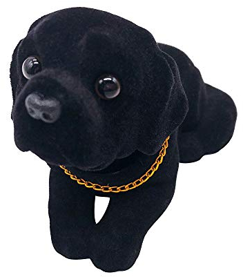 Bobble Head Labrador, Car Decoration Nodding Dog Ornaments High Emulation Dog Dashboard Vehicle Desk Tabletop Office Decor Car Gift for Men(Labrador)