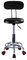 XJYMCOM Round Rolling Swivel Salon Stool with Back Support, PU Leather Seat, Adjustable Hydraulic Gas Lift, Footrest for Shop Office and Home (Black)